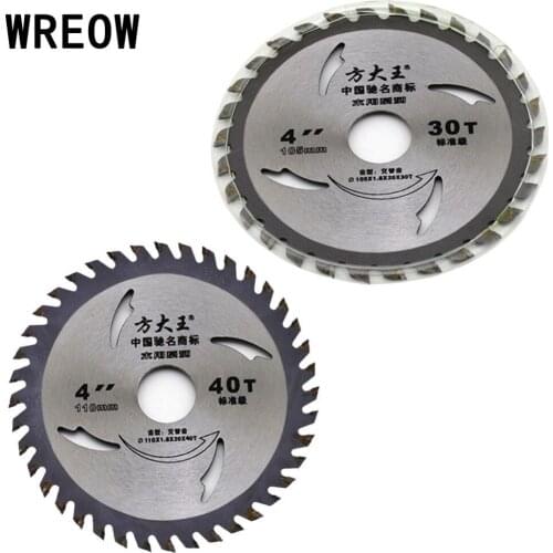 4'' Carbide Circular Saw Blade 30T 40T Acrylic Metal Wood Cutting Cutter Tool Disc Woodworking Tool DIY Wheel Discs