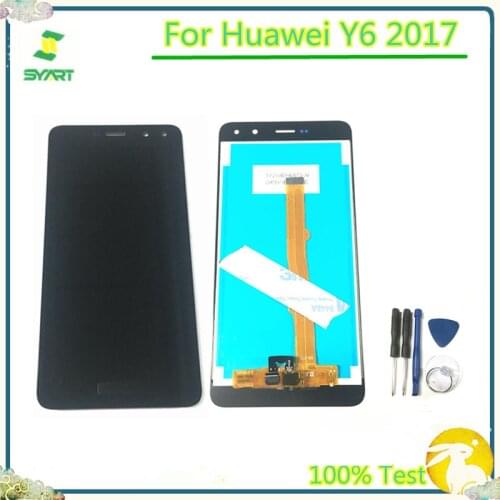 For Huawei Y6 2017 LCD Display Touch Screen Digitizer Assembly For Huawe Y6 2017 Nova Young 4G LTE MYA-L11 MYA-L41 LCDs