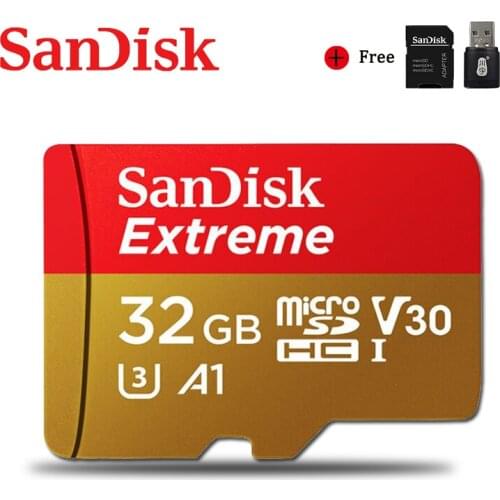 SanDisk Original Extreme Ultra Micro SD 256GB 128GB 64GB 32GB 400GB Memory Card A2 V30 U1/U3 4K MicroSD 32 64 128gb Flash Card
