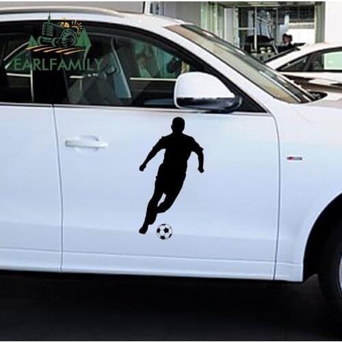 EARLFAMILY 48cm x 27cm Fussball Soccer Sport Kids Kinder Sticker Wandtattoo Wand Hood Decals Wall Sticker Graphics Car Stickers