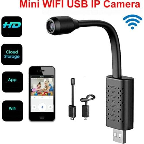 1080P Full HD Mini Wifi Camera USB AI Human Detection IP/AP Camera Cloud Storage Real Time Monitoring Camera Max128G 7x24h U21