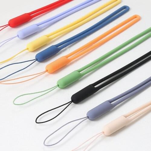 Short Silicone Wrist Strap Hand Lanyard For Phone iPhone 11 Samsung Camera GoPro USB Flash Drives Keys ID Card keycord keychain