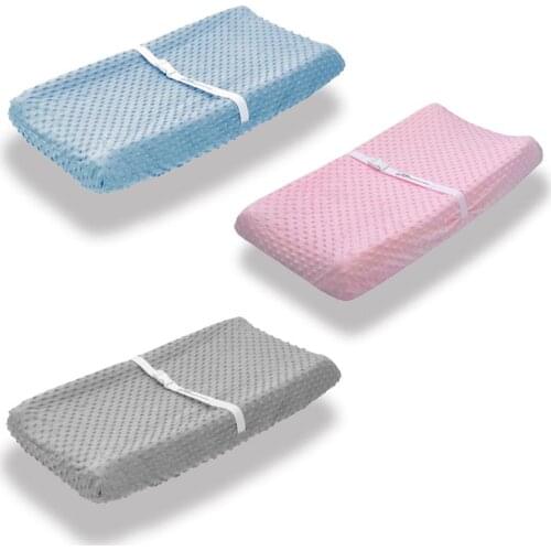 Huality polyester Soft High elastic Reusable Baby Diaper Changing Mat Breathable Infant Urinal Nappy Changing Pad Table Cover