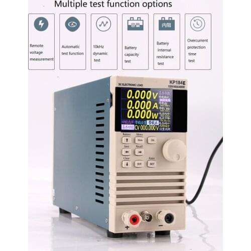 KP184E 150V 40A 400W LCD Display Load Professional Programmable DC Electrical Load Digital Control DC Load Electronic Battery
