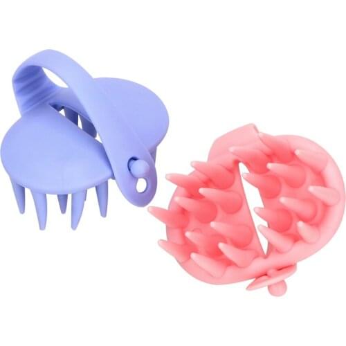 Scalp Massage Comb Hangable Bathroom Products Random Color Head Body To Wash Clean Care Comb Itching Massage Brush