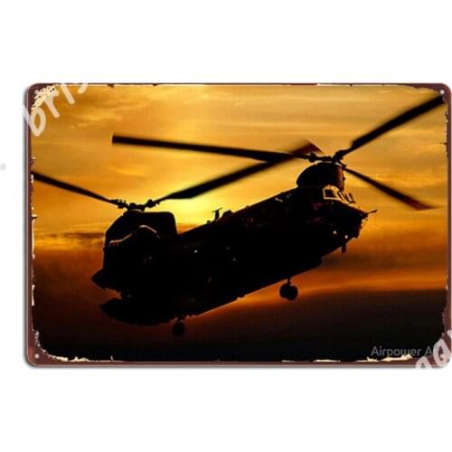 Raf Chinook Metal Signs Cinema Garage Retro Wall Plaque Party Tin sign Posters