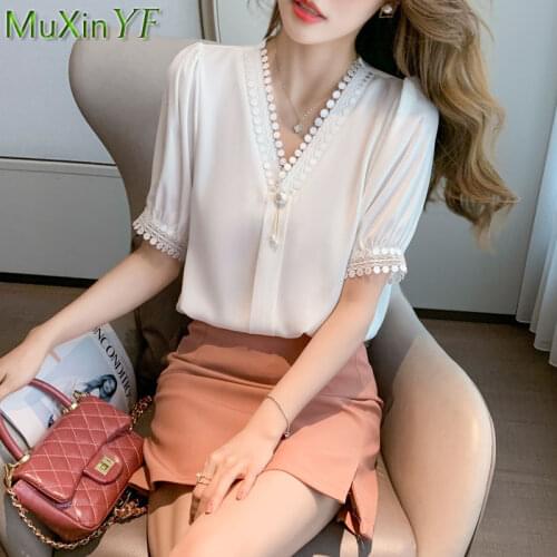 Женские белые рубашки MuXinYF China At AliExpress