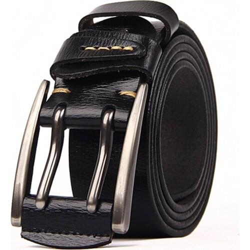 New Arrival Belt for Men Fashion Men Leather Belt Male Strap Waistband for Men 2019 Men Genuine Leather Belt 4.0cm width