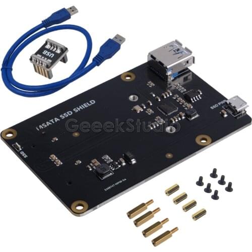 In Stock X850 V3.1 mSATA SSD USB 3.0 Expansion Module Storage Expansion Board for Raspberry Pi 3 B+ (Plus) /3 B