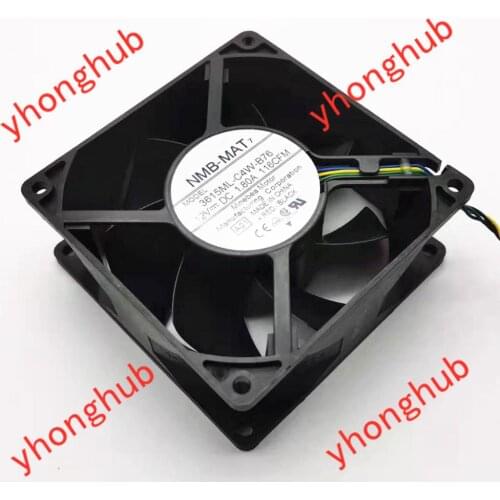 NMB-MAT 3615ML-C4W-B76 A01 DC 12V 1.80A 90x90x38mm Server Cooling Fan