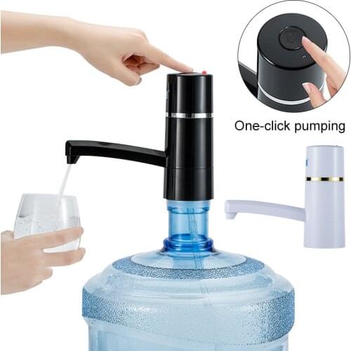 Portable Touch-tone 360 Degree Rotation Wireless Rechargeable Electric Water Pump with USB Cable and Indicator Light