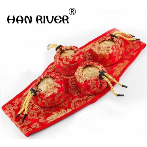 Pure copper moxibustion box with waist and abdomen smokeless moxibustion device home physiotherapy health massage