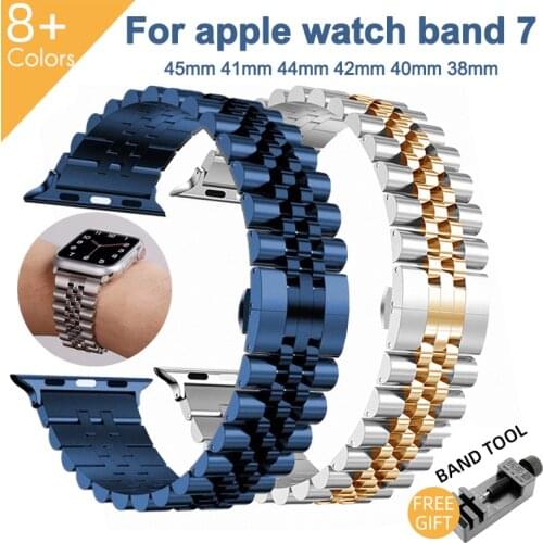 Stainless Steel Band for Apple Watch Series 6 SE Strap 42mm 40mm Metal Watchband for IWatch 5 4 3 38 44mm Accessories Bracelet