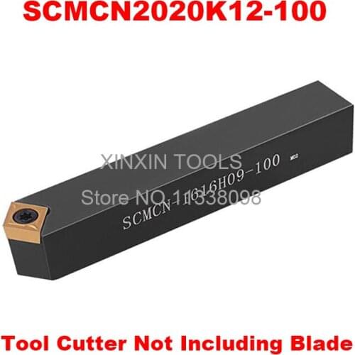 SCMCN2020K12-100 20*20*125MM Metal Lathe Cutting Tools Lathe Machine CNC Turning Tools External Turning Tool Holder S-Type SCMCN
