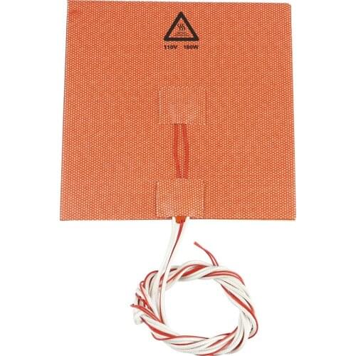 Silicone Heater Pad 150*150MM 110V 180W 3M adhesive back NTC 100k Waterproof Thermostor upgrade For Mini 3D Printer hotbed parts