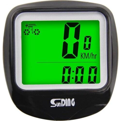 Sunding Waterproof Wireless Bike Speedometer Auto Wake Up Backlight LCD Cycle Bicycle Stopwatch MTB Computers Cycling Odometer