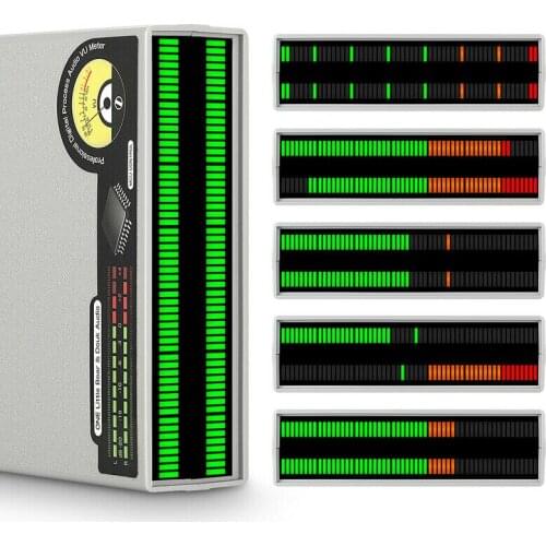 LED Music Spectrum VU Level Meter MCU Rhythm Light