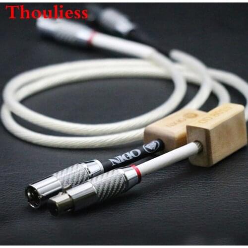 Thouliess PairHIFI Nordost Odin XLR Balanced Cable Carbon Fiber 3pin XLR plug Amplifier CD DVD player Speaker Interconnect Cable