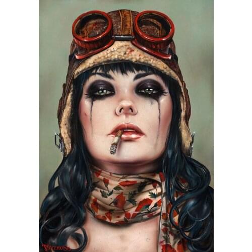 High quality Oil painting Canvas Reproductions AVIATE HER by Brian M.Viveros Painting hand painted
