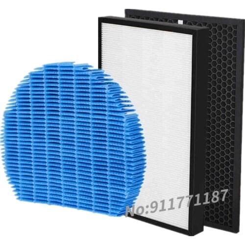 1 set /3pcs air purifier filter HEPA activated carbon humidifier filter for Sharp kc-840e-w replacement parts