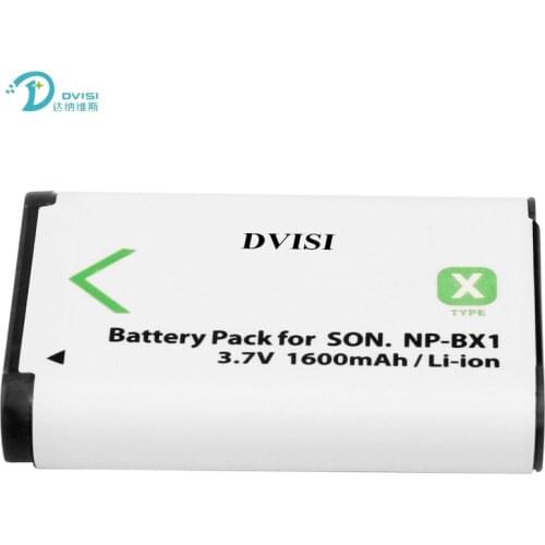 DVISI 1.6Ah NP-BX1 NPBX1 Camera Battery pack for SONY DSC RX1 RX100 RX100iii M3 M2 RX1R WX300 HX300 HX400 HX50 HX60 GWP88 PJ240E