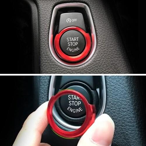 3 Series Accessories For BMW X1 F48 F20 F21 F30 F32 F33 F34 F36 F45 F46 1 2 3 4 Car Engine Start Ignition Key Ring Cover