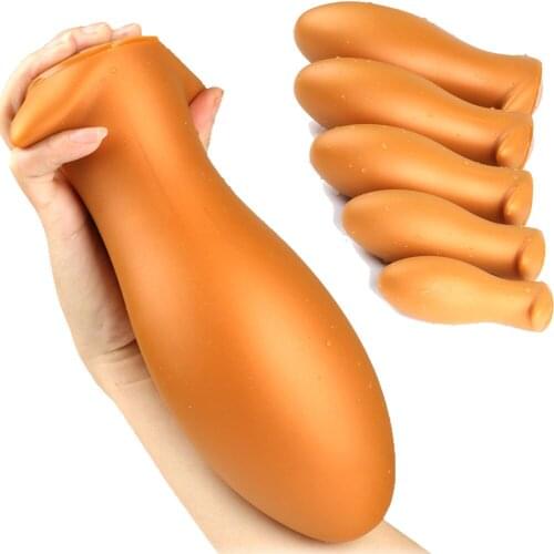 Sex Shop Soft Huge Anal Plug Big Butt Plug Beads Anus Expansion Stimulator Prostate Massage Erotic Anal Sex Toys For Woman Men