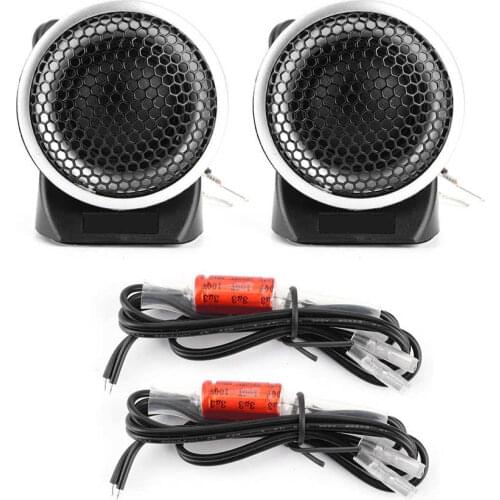 2PCS Car Tweeter Speakers 92dB Silk Dome Mini Horn for Car Audio System 12V 150W