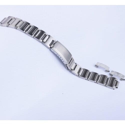 19mm vintage 316L hollow curved end watch strap band bracelet for seiko watch 6139-6002 6000 6001 6005 6032 chrono