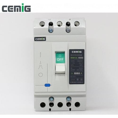 Cemig High quality moulded case Circuit Breaker molded case MCCB SMGM1-63L 50/60Hz 63A 3P