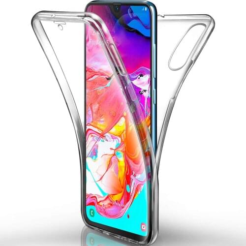 360 Full Body Case for Samsung Galaxy A12 A5 A6 A7 A8 A9 A21S A20E A50 A70 A40 A10 A41 A42 A51 A71 Double Side TPU Clear Funda