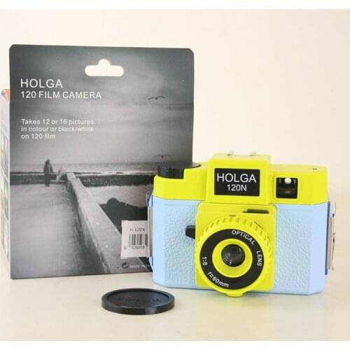 HOLGA 120N Blue and Yellow 120 Medium Format Camera Lomography Lomo Kodak Fujifilm