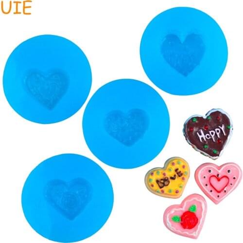 GYL190U,GYL295U,GYL320U,GYL340U Heart Cake Silicone Mold - Chocolate Candy Gum Paste Dessert Cupcake Topper Resin Soap Clay