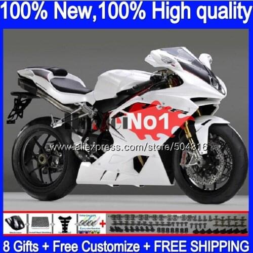 Body For MV Agusta F4 R312 750S 1000 R 750 1000CC 104MC.37 1000R 312 1078 1+1 MA white all new MV F4 2005 2006 05 06 Fairing kit