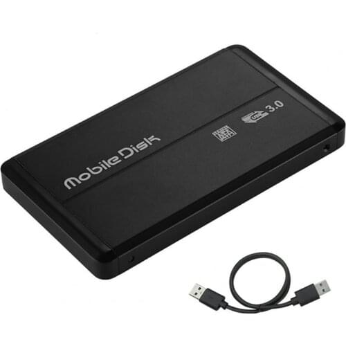 Hard Drive Box LED Indicator Light 2.5-inch SATA USB3.0 Mobile HDD Enclosure for Laptop PC External HDD SDD Case