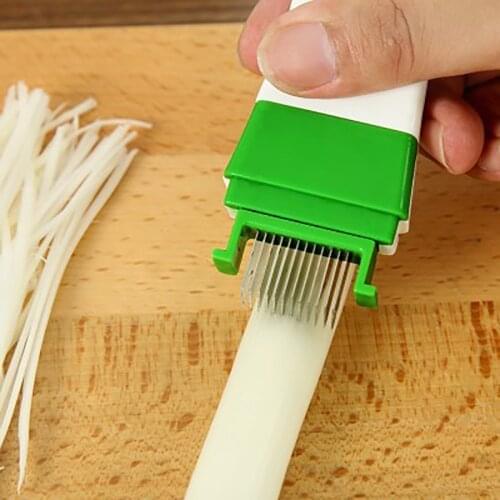 Onion Vegetable Cutter Slicer Multi Chopper Sharp Scallion Kitchen Knife Shred Tools Slice Cutlery