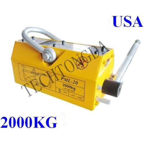 Brand New 2000kg Steel Magnetic Lifter Heavy Duty Crane Hoist Lifting Magnet 4409 lb