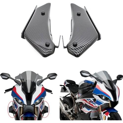 Motorcycle Fairing Front Aerodynamic Winglets Cover For BMW S1000RR S1000 RR s1000rr 2019 2020 Carbon Windshield Wing Fairings