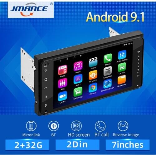 JMANCE 2 din android 9.1 Car Multimedia Player Car Radio Player Stereo for Toyota VIOS CROWN CAMRY HIACE PREVIA COROLLA RAV4