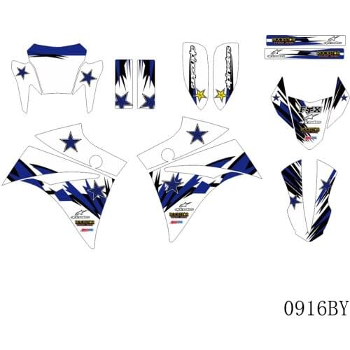 Full Graphics Decals Stickers Motorcycle Background Custom Number Name 3M Matte For YAMAHA XT660R XT 660R XTR 660