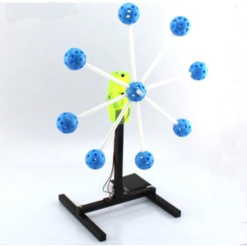 Novelty Solar Ferris Wheel 5th Generation Manual Assembly Model Material Block Children Educational Technology Small Toy DIY Kit