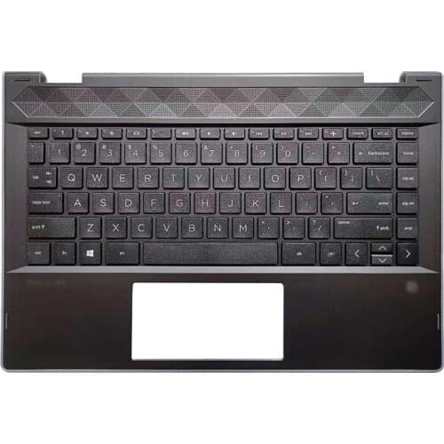 NEW Laptop For HP PAVILION X360 14-CD 14T-CD 14M-CD0001DX L18947-001 Palmrest Upper Case US Keyboard Touchpad Silver Edge