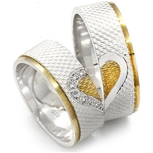 Couple Wedding Ring Sterling Silver 925 Woman And Man Luxury Jewelry Bands Engagement Anniversary Anatolian Civilization Models