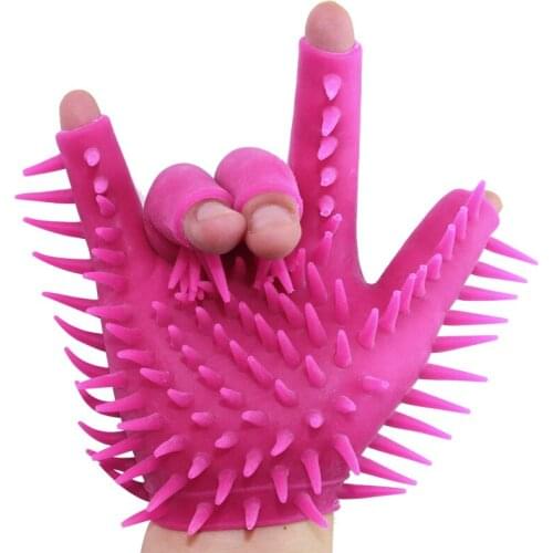 Glans stroking gloves Male masturbation tools Penis friction Male Sexual Delay Training gloves Sex Toys For Men G-spot orgasm 18