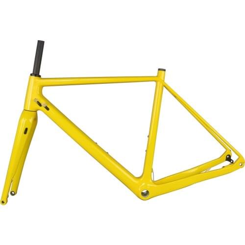 Flat mount Disc brake BSA and BB30 Bottom bracket Di2 and Mechanical compatible carbon fiber T700 gravel frame GR029