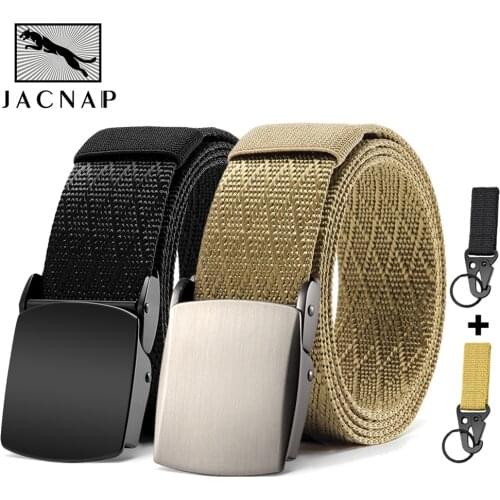 JACNAIP Military Tactical Mens Belt Black Outdoor Training Combat Nylon Army Metal Buckle Belts For Men 125cm Тактический пояс