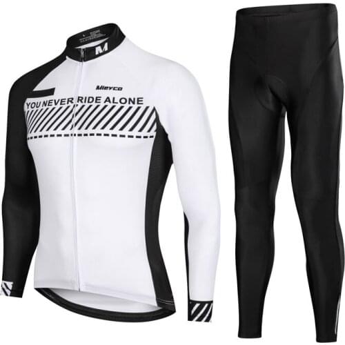 Cycling Clothing Man Set Reflective Bicycle Jersey BMX Bike Man Bicicleta Outfit Long Sleeve Bike Uniform Ropa Ciclismo Hombre