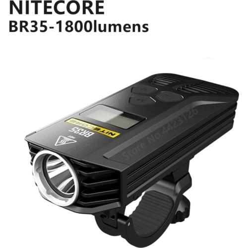 100% Original NITECORE BR35 Bicycle Light 1800 lumens Range 176M Highlight Built-in battery Rechargeable For Outdoor Riding