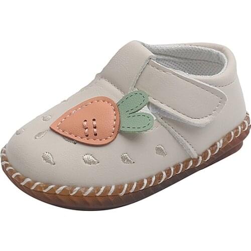 2021 Summer Baby Shoes Carrot Soft Bottom Childrens Cute Leather Shoes Princess Toddler Shoes Non-slip Breathable Non-slip Hot