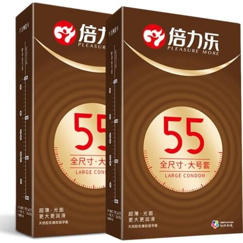 46/ 55 /58mm Utra Thin Large Size Big Condoms for Big Cock Full size Condoms Penis Sleeve Sex Safer Contraception Tool For Man